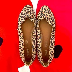 Toms leopard ballet flats